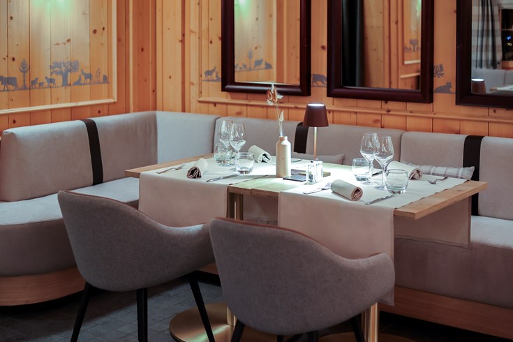 Restaurant interior at Chalet RoyAlp