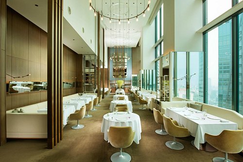 Interior of Collage restaurant at Conrad Tokyo